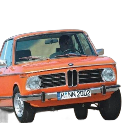 car, photorealistic, 3d render, concept art, vintage, orange, bmw, 2002 transparent PNG cut-out