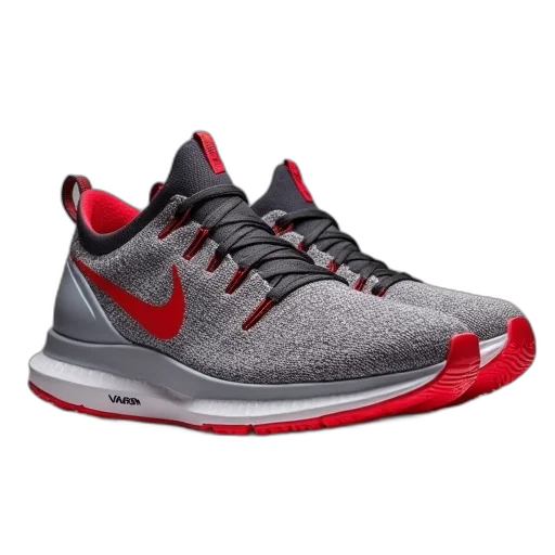 shoes, nike, air, vapor, 2017, flyknit, gray, red transparent PNG cut-out