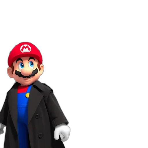 hat, mask, staff, jacket, 3d render, concept art, pixel art, cartoon transparent PNG cut-out