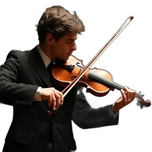 staff, book, violin, playing transparent PNG cut-out