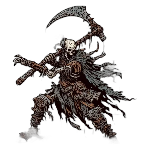 staff, weapon, sword, concept art, fantasy art, pixel art, comic book art, dark transparent PNG cut-out