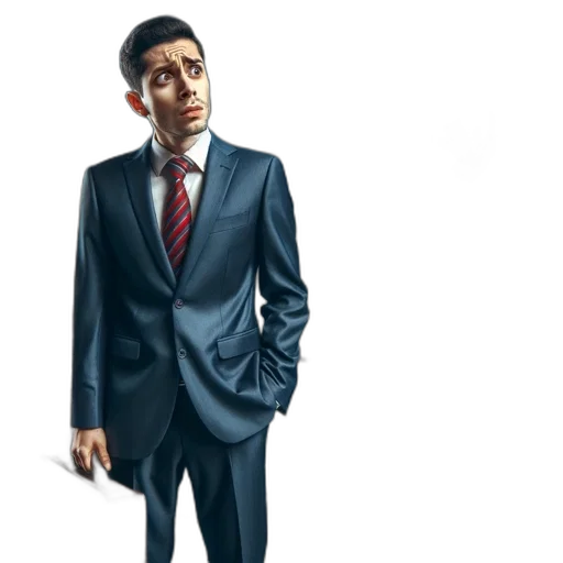 staff, jacket, concept art, cartoon, photorealistic, 3d render, man, business transparent PNG cut-out