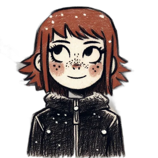 jacket, face, creature, mask, cartoon, watercolor, pixel art, concept art transparent PNG cut-out