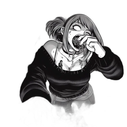 mask, creature, jacket, face, comic book art, concept art, cartoon, fantasy art transparent PNG cut-out
