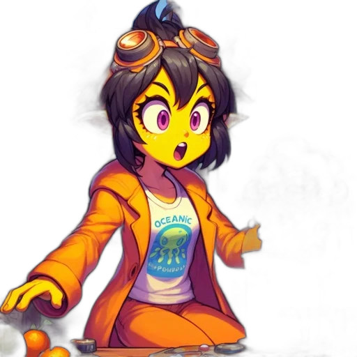 staff, jacket, robot, creature, concept art, pixel art, cartoon, anime transparent PNG cut-out