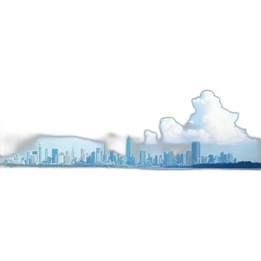 concept art, photorealistic, 3d render, fantasy art, fog, clear, blue, sky transparent PNG cut-out