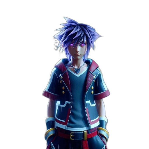 jacket, staff, concept art, 3d render, fantasy art, pixel art, blue, individual transparent PNG cut-out