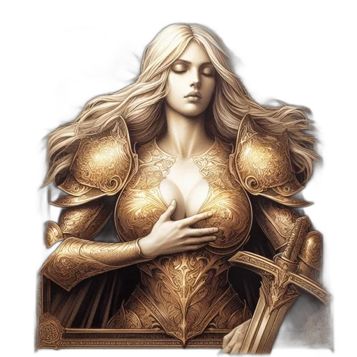 jewelry, crown, dress, sword, fantasy art, concept art, comic book art, pixel art transparent PNG cut-out