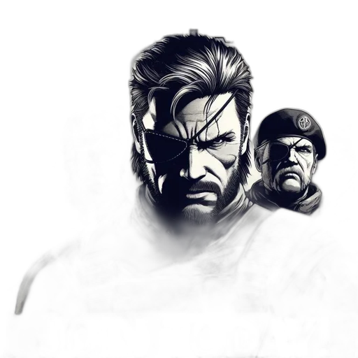 face, concept art, comic book art, fantasy art, photorealistic, monochrome, poster, advertising transparent PNG cut-out