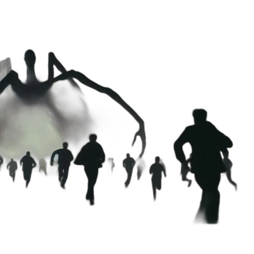 creature, concept art, 3d render, comic book art, fantasy art, fog, massive, shadowy transparent PNG cut-out