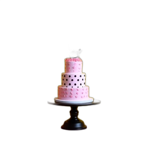 crown, hat, food, jewelry, 3d render, pastel, pink, black transparent PNG cut-out