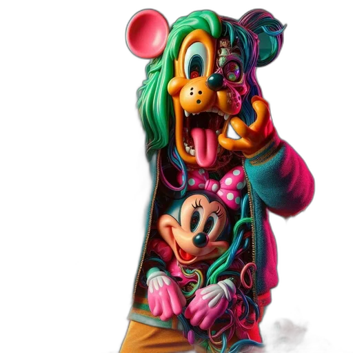 jacket, mask, creature, animal, concept art, 3d render, cartoon, photorealistic transparent PNG cut-out