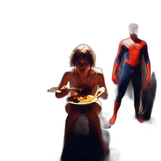 food, mask, concept art, comic book art, 3d render, pixel art, dilapidated, bathroom transparent PNG cut-out