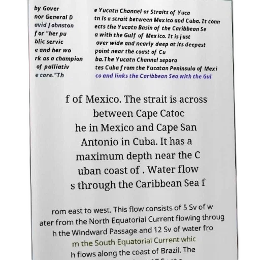 text-based, image, discussing, yucatan, channel, geographical, features, water transparent PNG cut-out