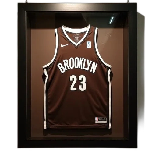 brooklyn, nets, brown, framed transparent PNG cut-out