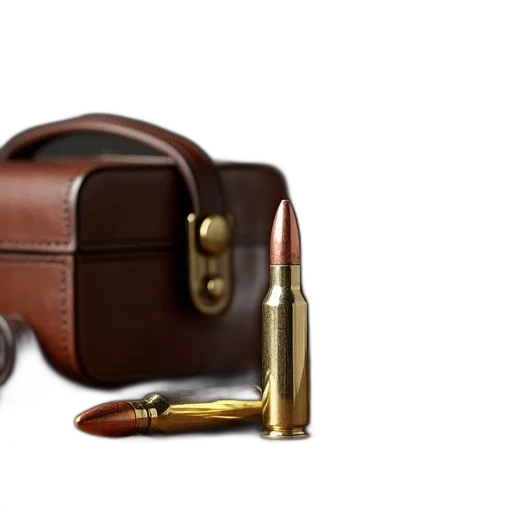 weapon, 3d render, photorealistic, concept art, two, rifle, cartridges, sitting transparent PNG cut-out
