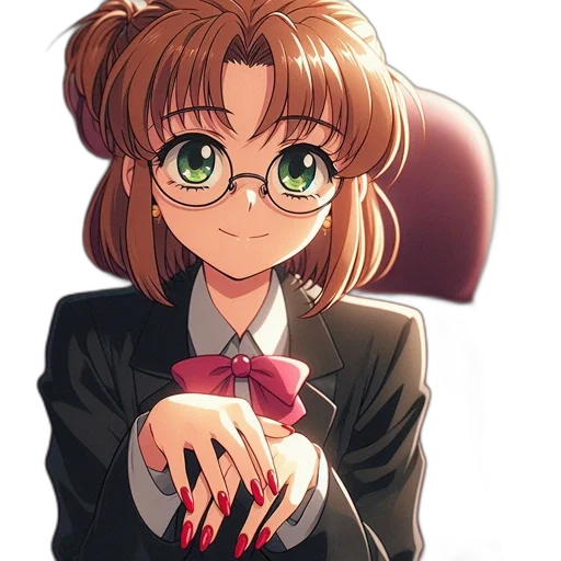 staff, jacket, weapon, flower, anime, cartoon, pixel art, vaporwave transparent PNG cut-out