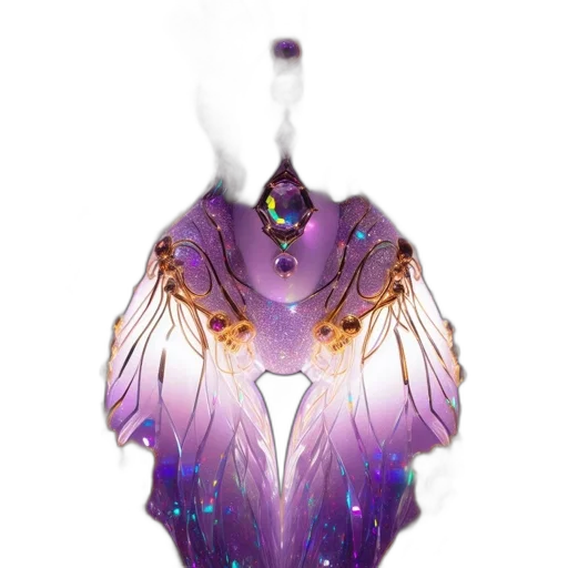 jewelry, dress, crown, dragon, fantasy art, concept art, 3d render, vaporwave transparent PNG cut-out