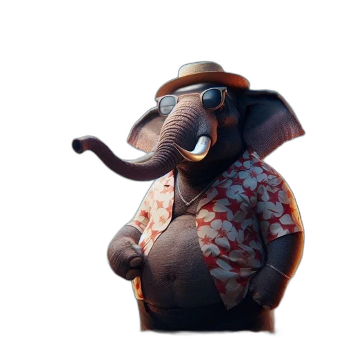 animal, hat, creature, staff, concept art, 3d render, photorealistic, fantasy art transparent PNG cut-out
