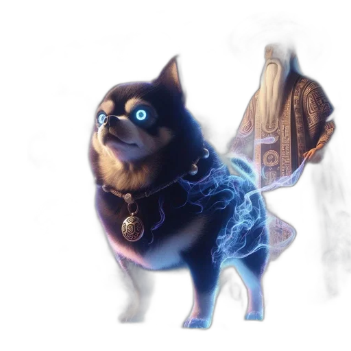 staff, animal, creature, dragon, concept art, fantasy art, 3d render, anime transparent PNG cut-out