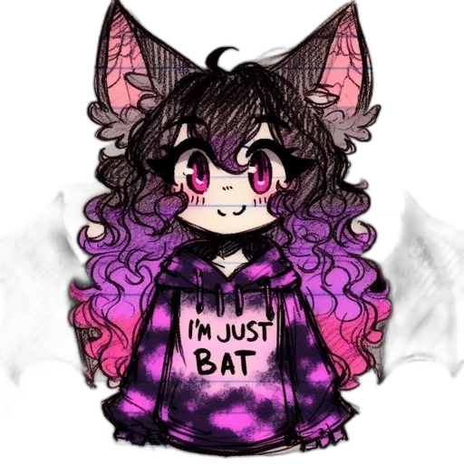 creature, animal, pixel art, anime, cartoon, concept art, pastel, dark transparent PNG cut-out