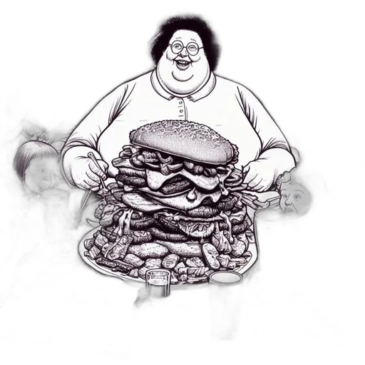 food, animal, creature, concept art, photorealistic, cartoon, comic book art, large transparent PNG cut-out