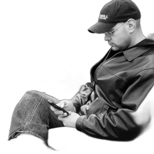 jacket, hat, staff, shoes, photorealistic, pencil sketch, cartoon, man transparent PNG cut-out