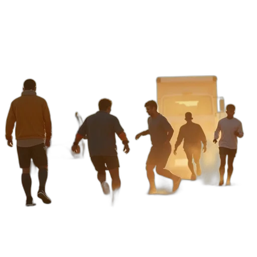 staff, concept art, 3d render, pixel art, photorealistic, fog, group, people transparent PNG cut-out