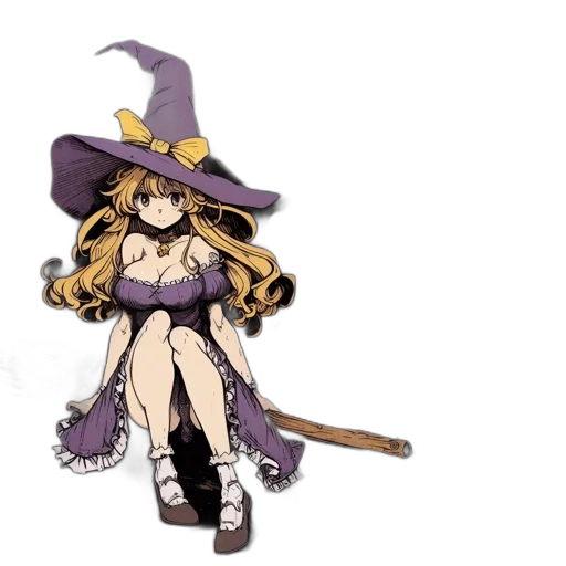 hat, staff, weapon, pixel art, concept art, fantasy art, anime, dark transparent PNG cut-out