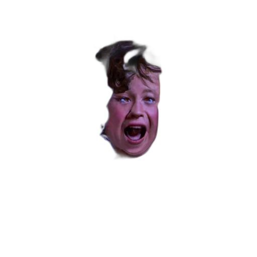 face, creature, mask, hair transparent PNG cut-out
