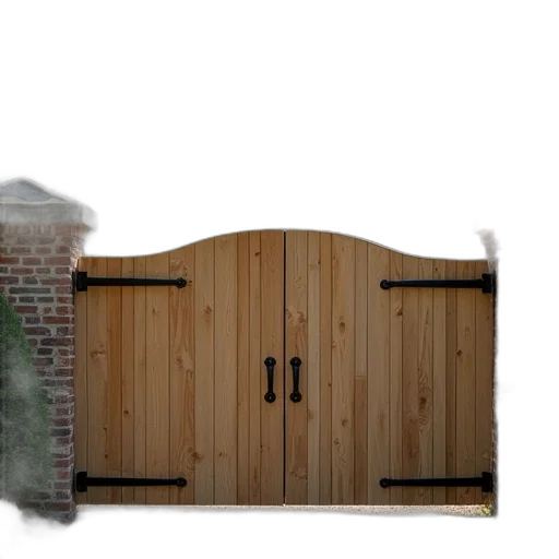 furniture, building, 3d render, concept art, barn, style, gate, wrought transparent PNG cut-out