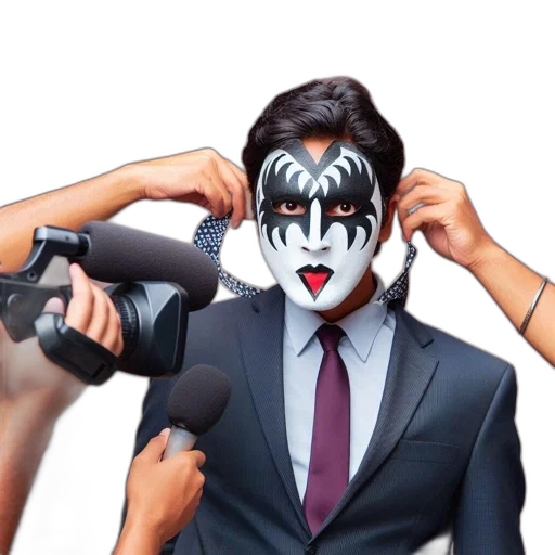 mask, weapon, face, animal, cartoon, concept art, photorealistic, 3d render transparent PNG cut-out
