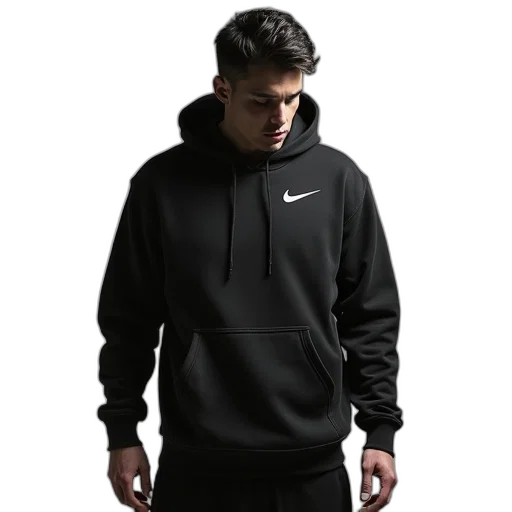 jacket, 3d render, dark, monochrome transparent PNG cut-out
