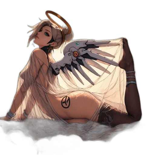 creature, dress, animal, dragon, concept art, fantasy art, watercolor, pixel art transparent PNG cut-out