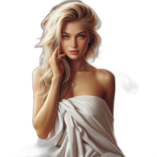 dress, jewelry, face, crown, photorealistic, oil painting, fantasy art, pixel art transparent PNG cut-out