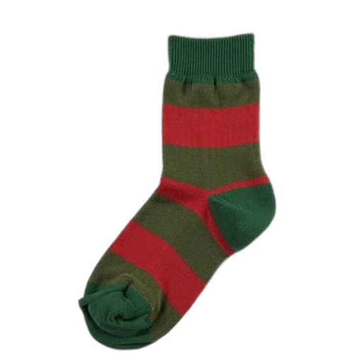 shoes, close-up, image, single, striped, sock, ribbed, cuff transparent PNG cut-out