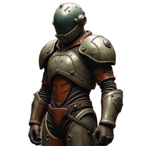 robot, sword, weapon, jacket transparent PNG cut-out