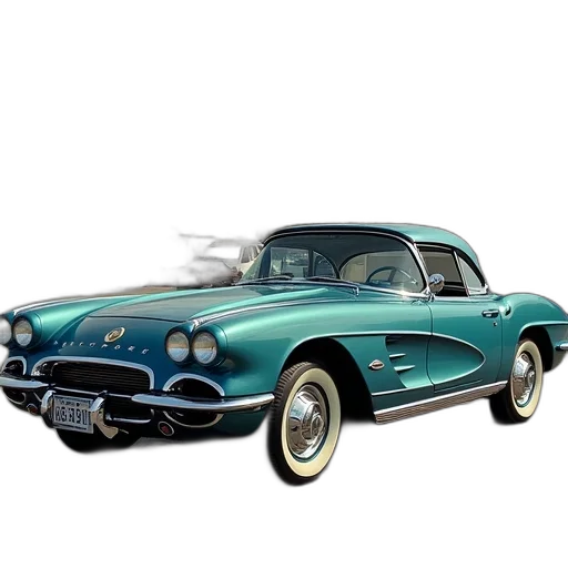 car, photorealistic, 3d render, blue transparent PNG cut-out