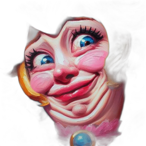 face, mask, creature, crown, photorealistic, concept art, oil painting, 3d render transparent PNG cut-out