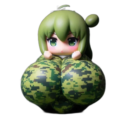 weapon, food, creature, animal, 3d render, concept art, anime, vaporwave transparent PNG cut-out