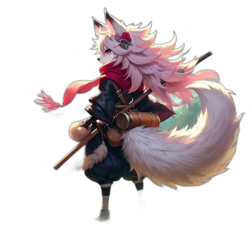 staff, weapon, sword, animal, fantasy art, concept art, pixel art, anime transparent PNG cut-out