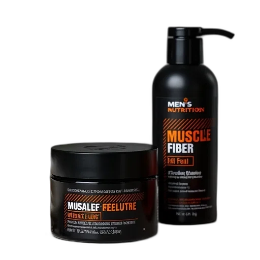 men, nutrition, muscle, fiber, paste, daily, shampoo, set transparent PNG cut-out