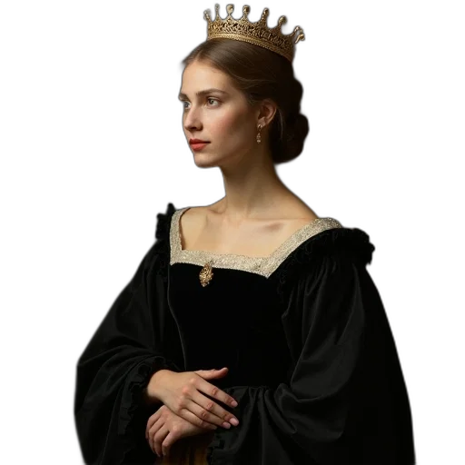 crown, jewelry, dress, staff, photorealistic, concept art, oil painting, fantasy art transparent PNG cut-out