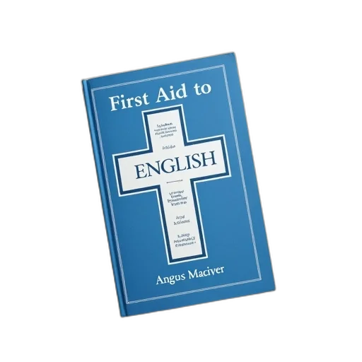 book, titled, first, aid, english, angus, maciver, lying transparent PNG cut-out