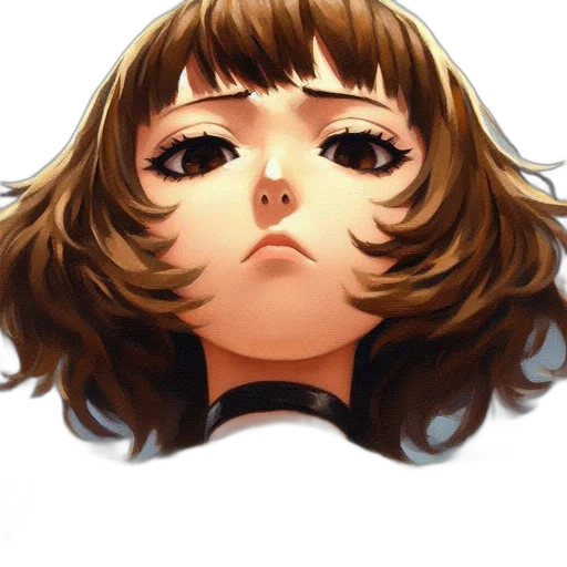face, mask, hair, creature, anime, photorealistic, concept art, cartoon transparent PNG cut-out