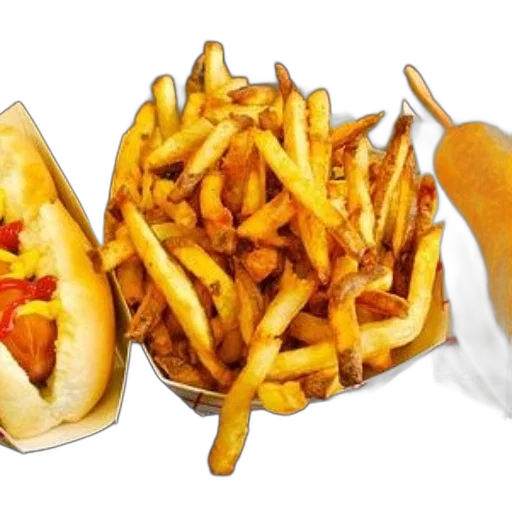 food, crown, photorealistic, 3d render, tray, hot, dog, corndog transparent PNG cut-out