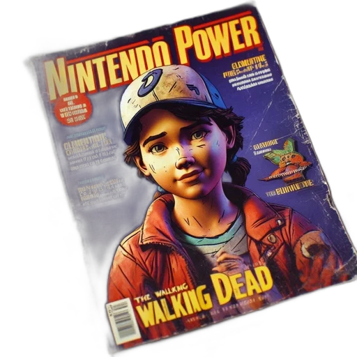 comic book art, concept art, vintage, nintendo, power, magazine, cover, features transparent PNG cut-out