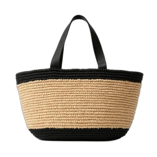 hat, mask, 3d render, monochrome, woven, straw, tote, bag transparent PNG cut-out
