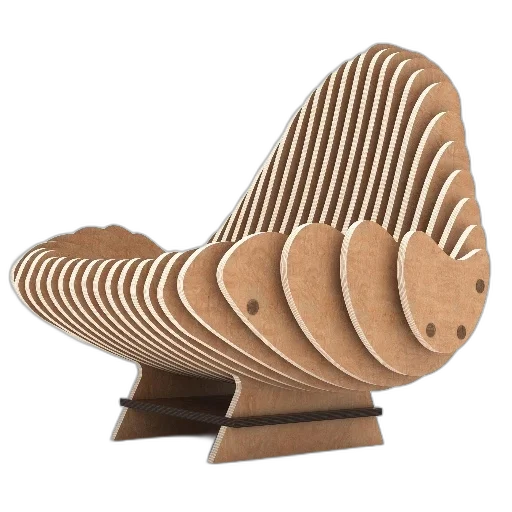 furniture, hat, shoes, crown, 3d render, modern, abstract, wooden transparent PNG cut-out