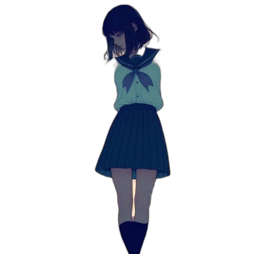 dress, jacket, creature, robot, concept art, pixel art, anime, watercolor transparent PNG cut-out